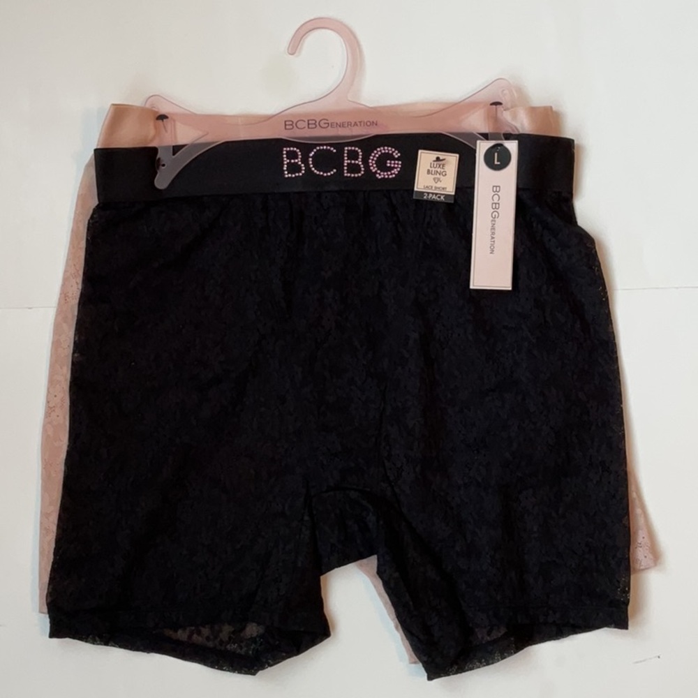 BCBGeneration 2 pack Lace Shorts With Bling!